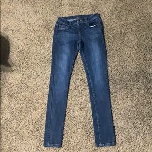 Straight leg skinny jeans